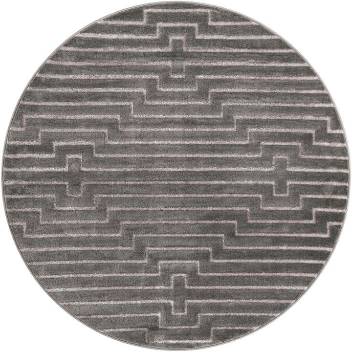 6' x 6' Vogue Geo Round Rug