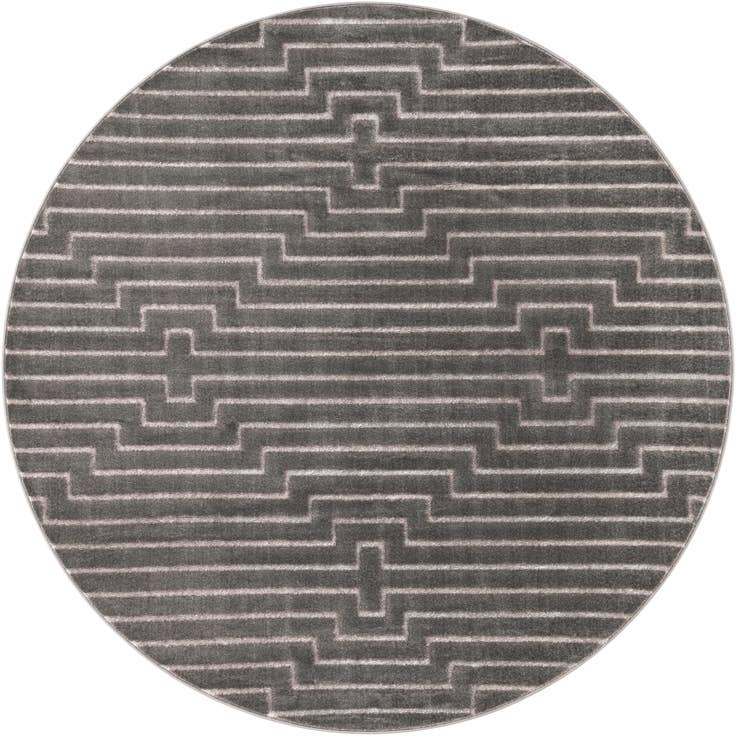 Detail image of 7' 10 x 7' 10 Vogue Geo Round Rug
