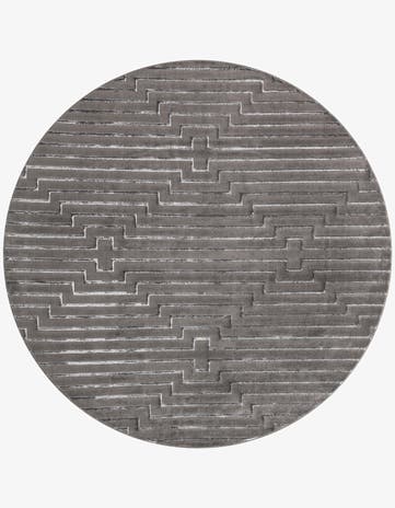 10' x 10' Vogue Geo Round Rug