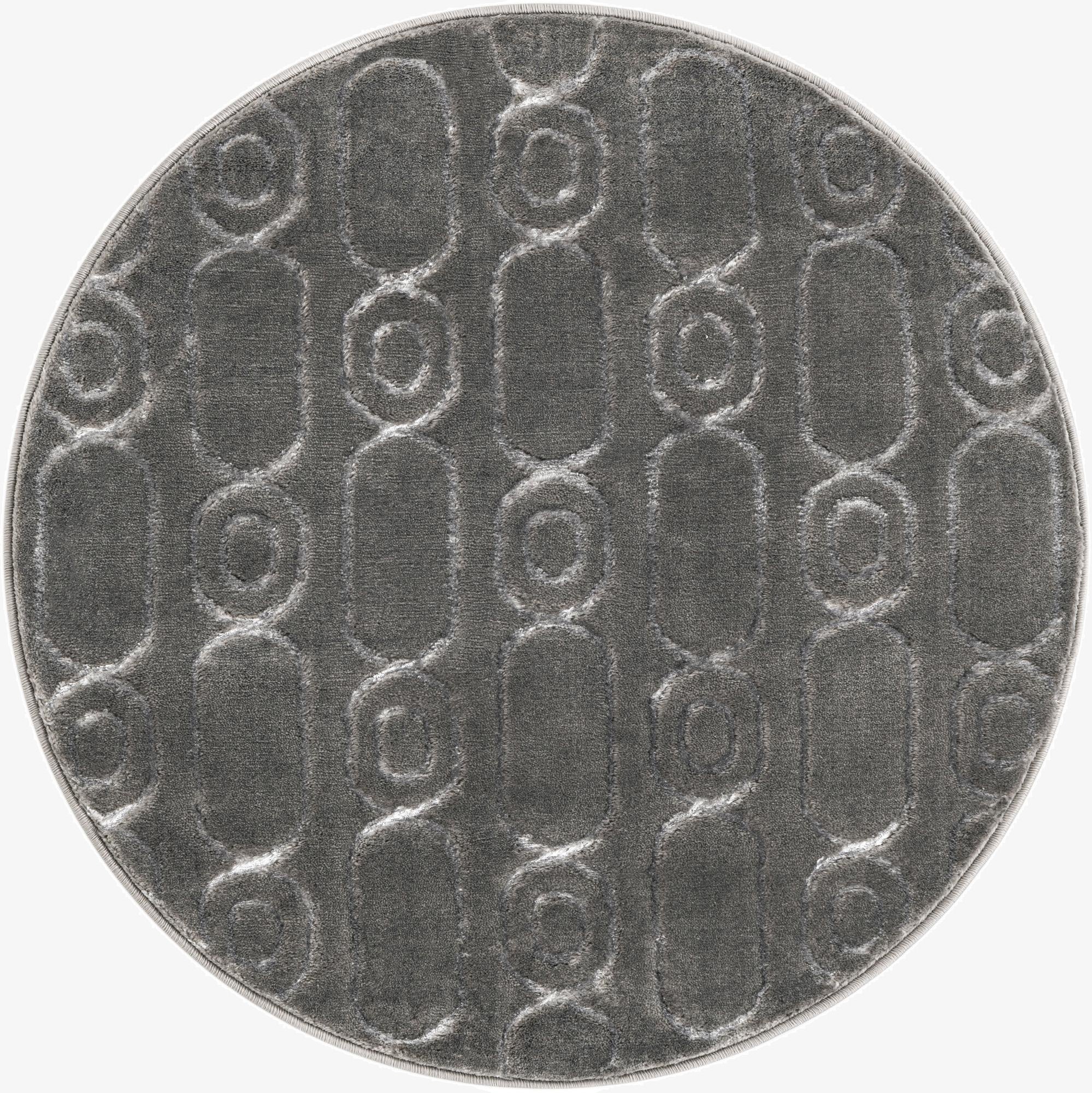 3' x 3' Vogue Geo Round Rug