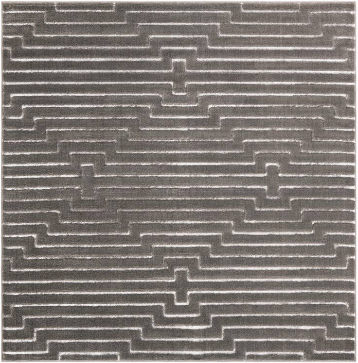 Detail image of 7' 10 x 7' 10 Vogue Geo Square Rug