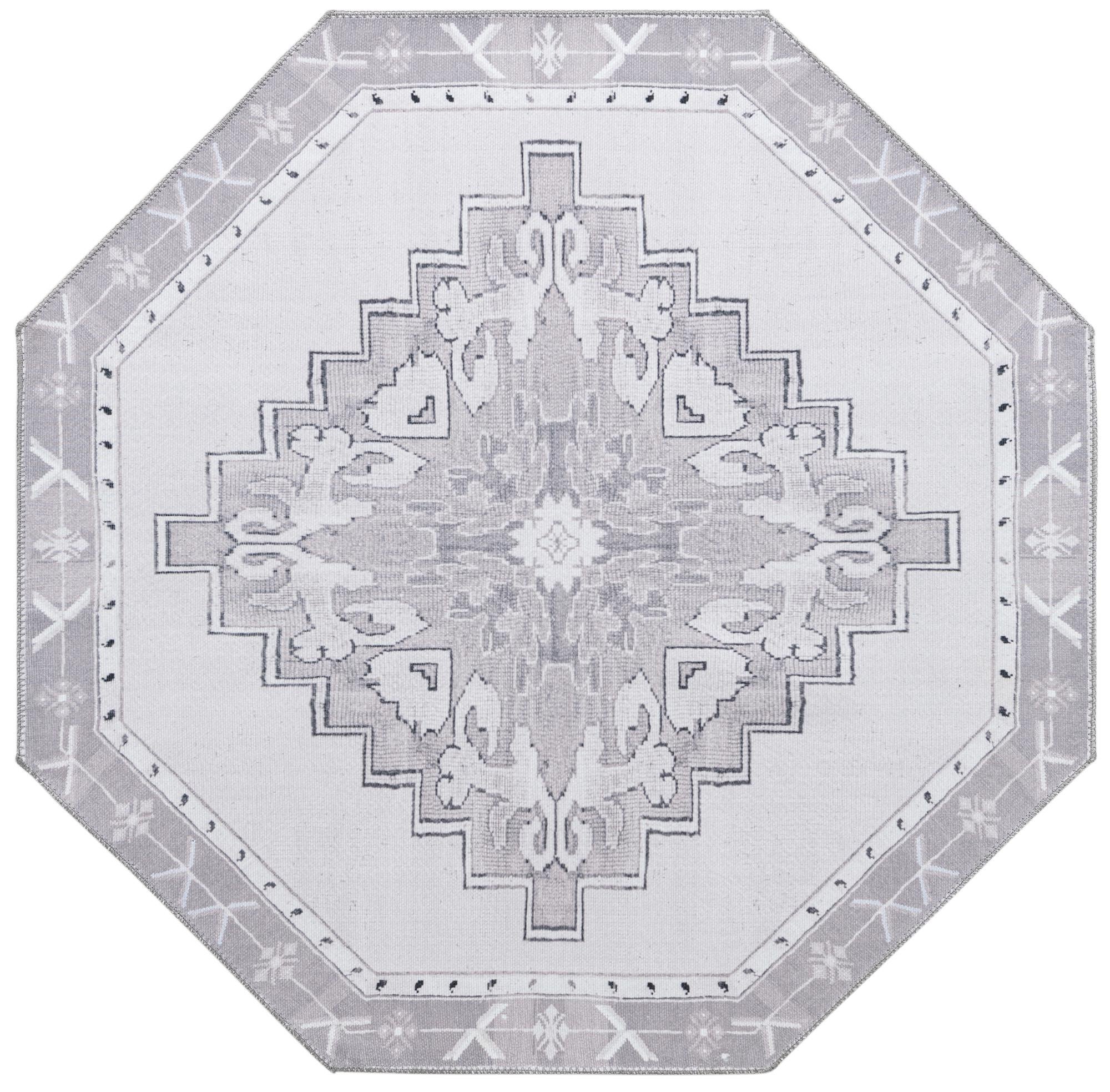 5' x 5' Washable Timeless Octagon Rug