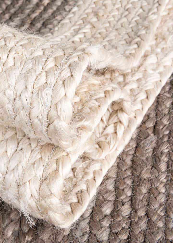 5' 1 x 8' Handmade Braided Jute Oval Rug