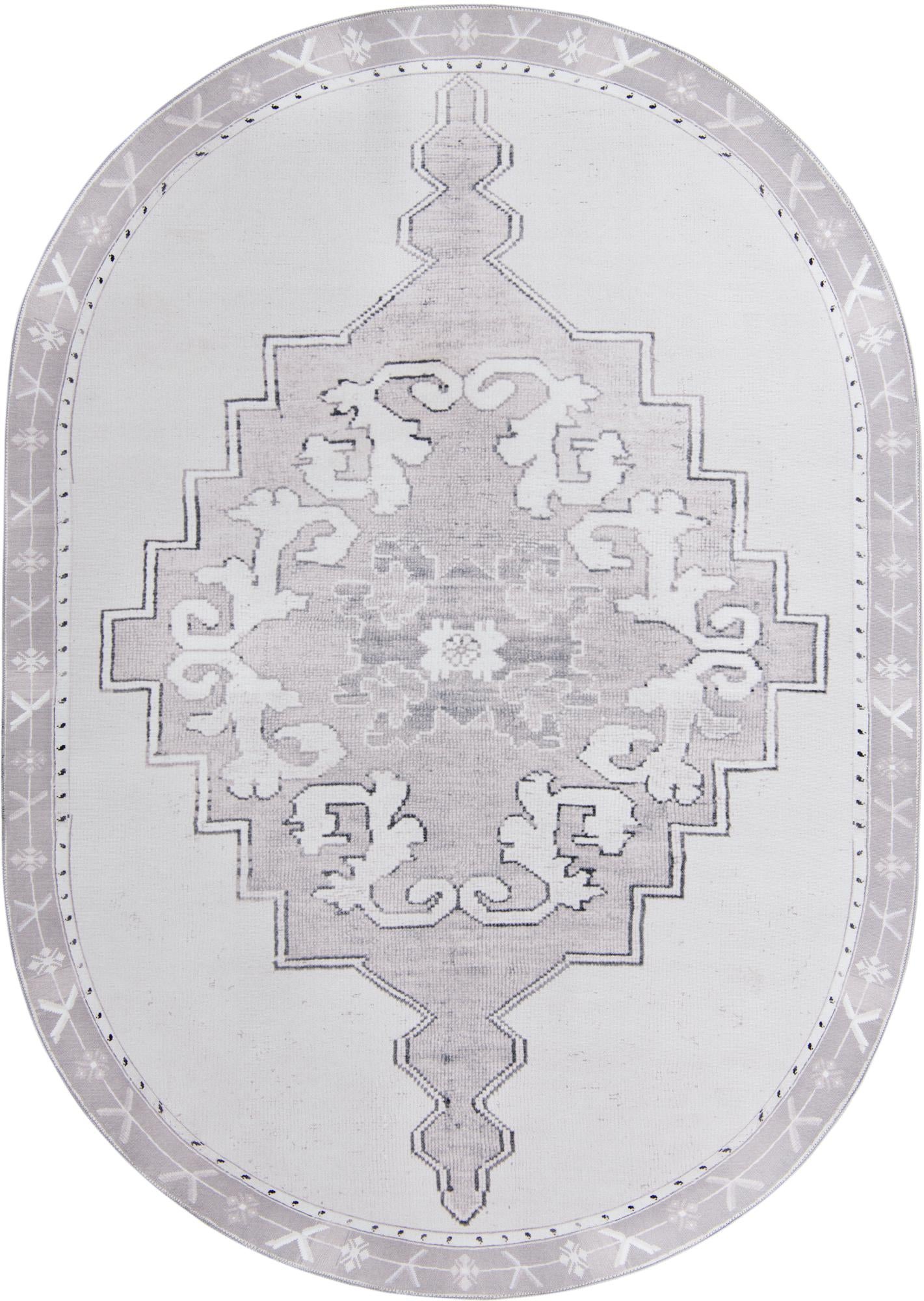 7' 6 x 10' 6 Washable Timeless Oval Rug