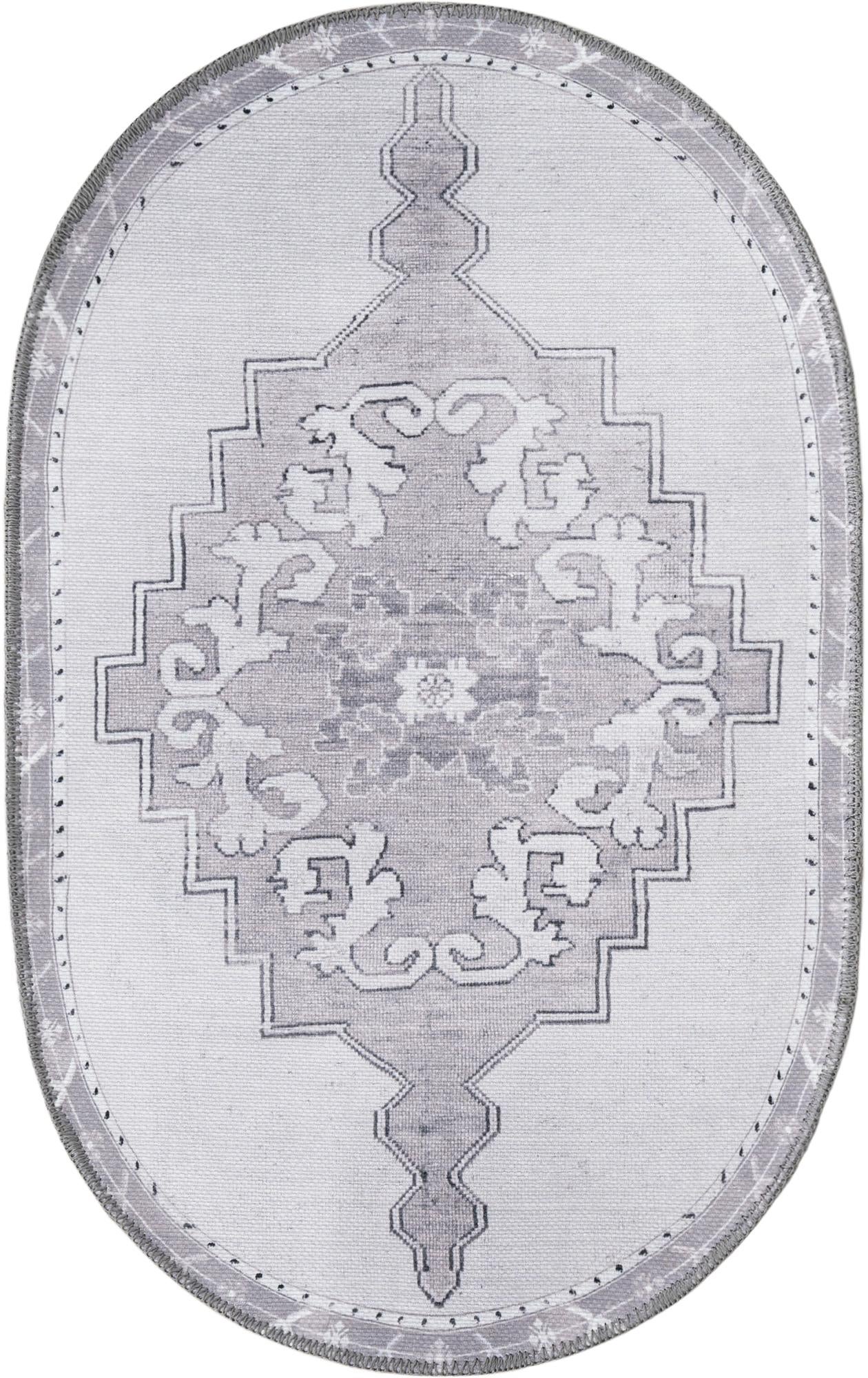 2' x 3' Washable Timeless Oval Rug
