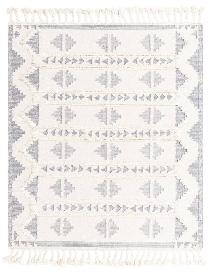 Detail image of 6' 1 x 9' Hand Woven Arizona Wool Rug