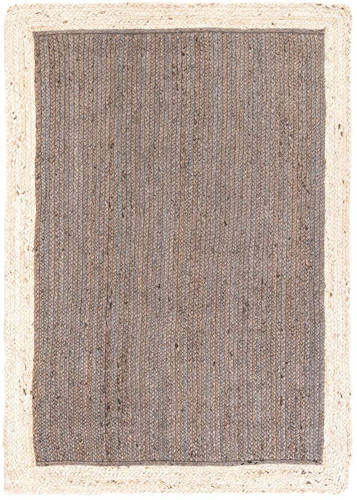 4' 1 x 6' 1 Handmade Braided Jute Rug