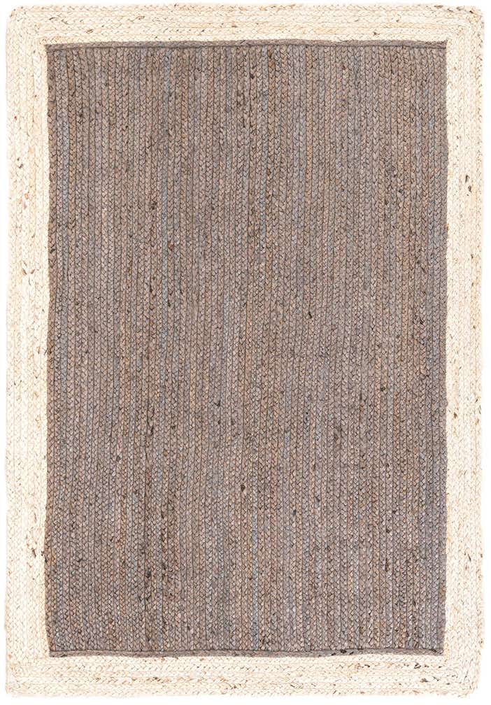 4' 1 x 6' 1 Handmade Braided Jute Rug