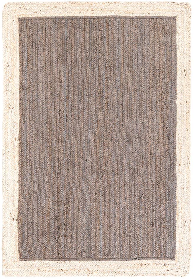 Detail image of 4' 1 x 6' 1 Handmade Braided Jute Rug
