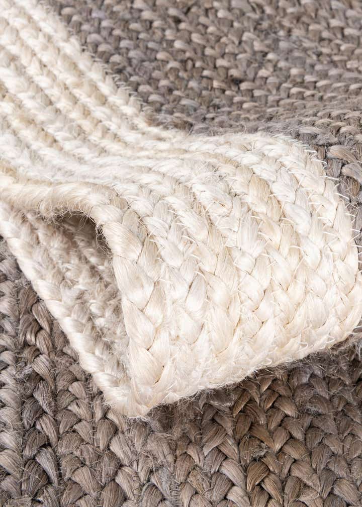 7' 10 x 10' Handmade Braided Jute Rug