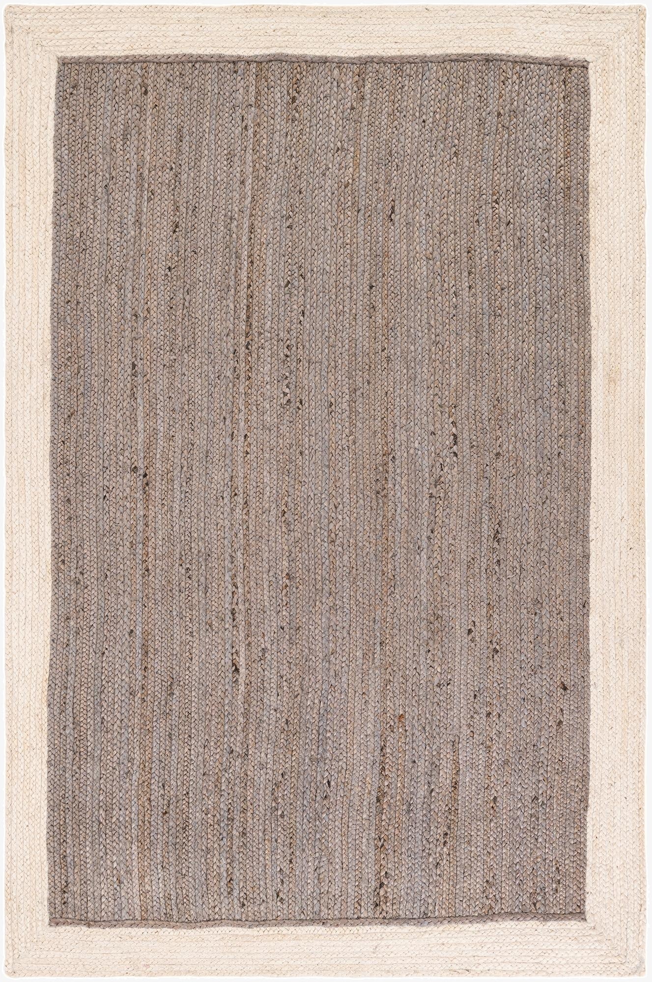 5' 1 x 8'  Hand Braided Jute Rug