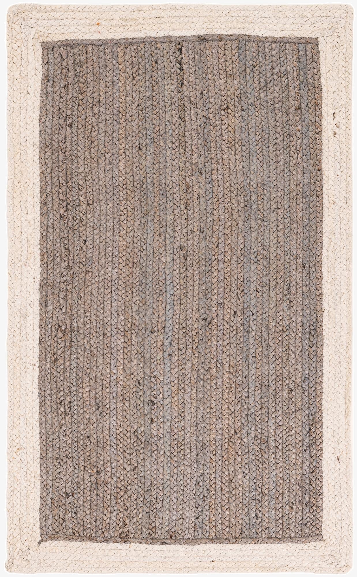 3' 1 x 5' 1  Hand Braided Jute Rug