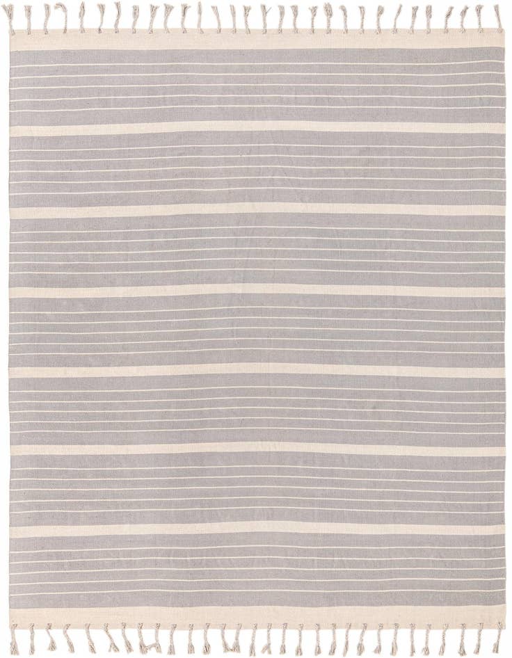 Detail image of 10' x 14' 1 Hand Woven Chindi Cotton Rug