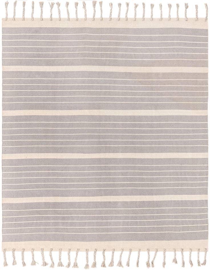 Detail image of 8' x 10' Hand Woven Chindi Cotton Rug