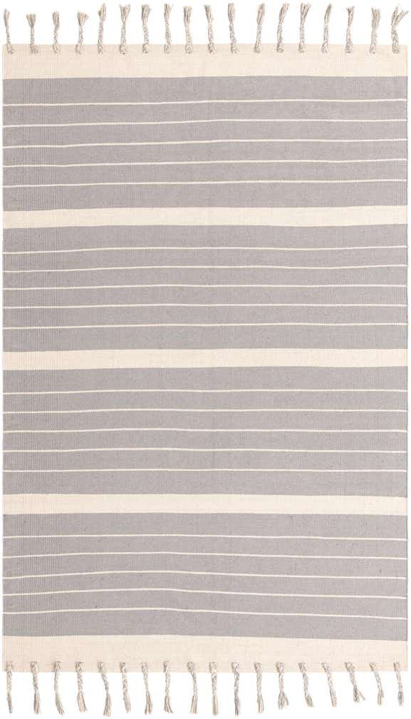 6' 1 x 9' Hand Woven Chindi Cotton Rug