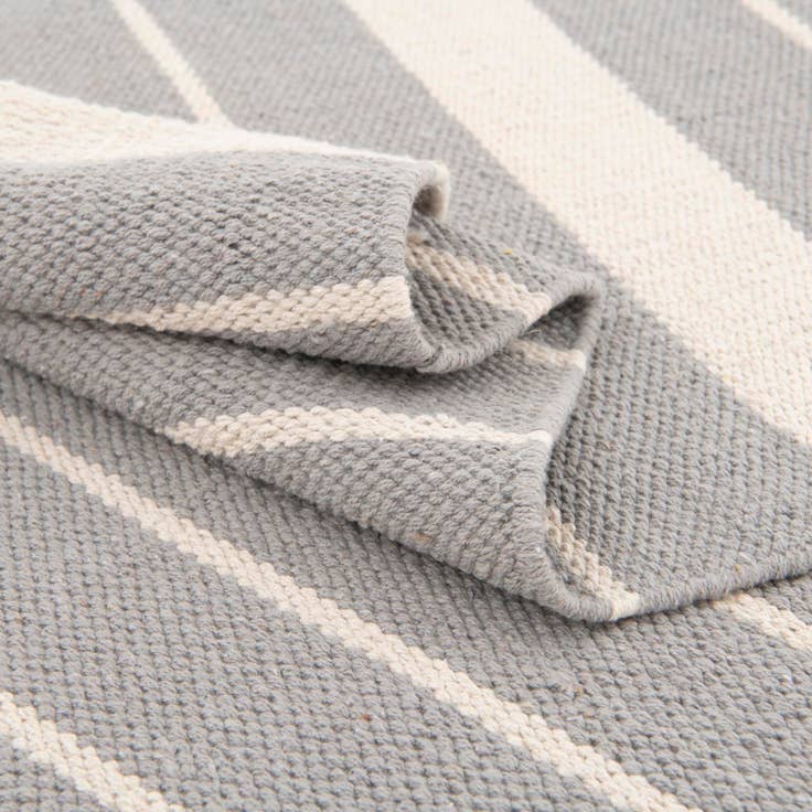 Detail image of 8' x 10' Hand Woven Chindi Cotton Rug