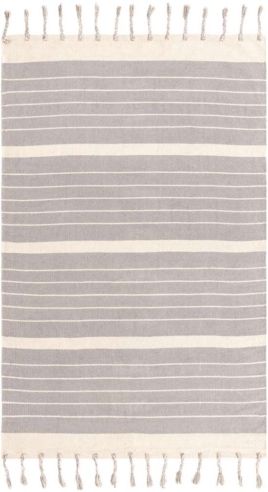 5' 1 x 8' Hand Woven Chindi Cotton Rug