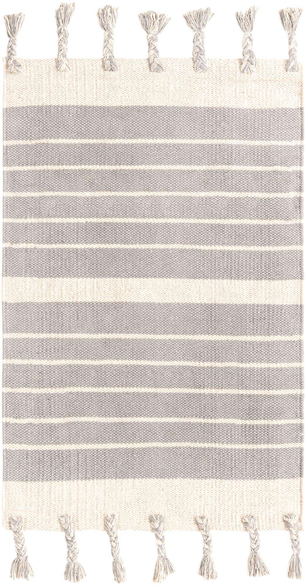 2' x 3' 1 Hand Woven Chindi Cotton Rug