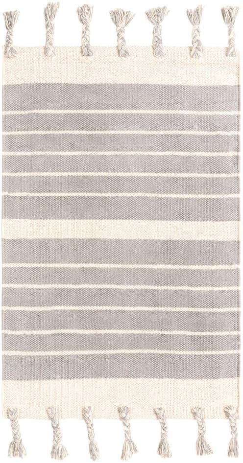 Detail image of 2' x 3' 1 Hand Woven Chindi Cotton Rug