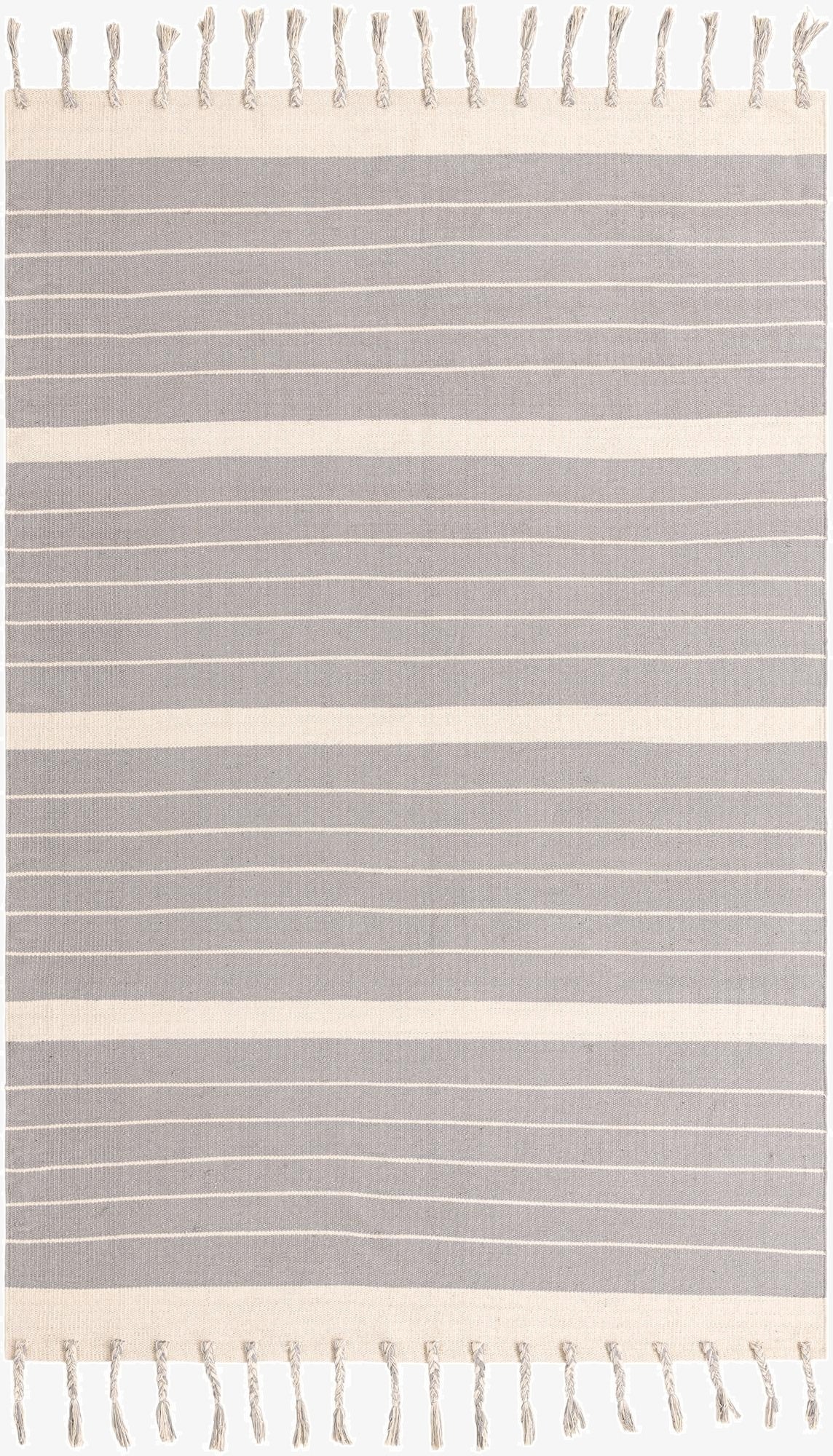 6' 1 x 9'  Hand Woven Chindi Cotton Rug