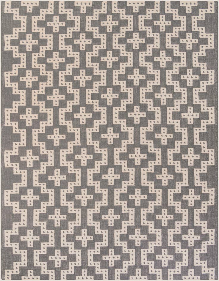 Detail image of 10' x 14' 1 Hand Woven Kilim Wool Rug