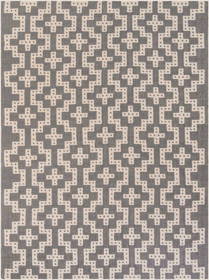 Detail image of 10' x 14' 1 Hand Woven Kilim Wool Rug