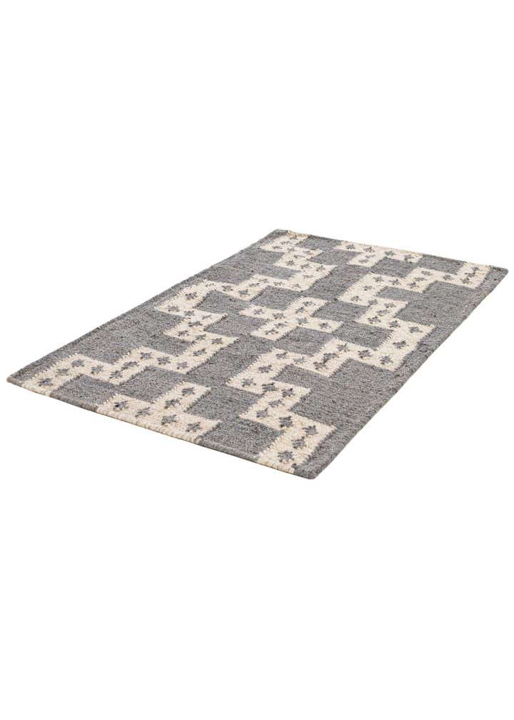 2' x 3' 1 Hand Woven Kilim Wool Rug