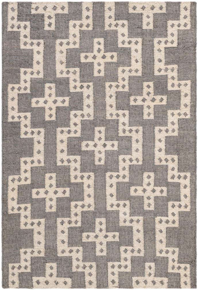 4' 1 x 6' 1 Hand Woven Kilim Wool Rug