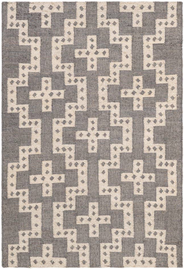 Detail image of 4' 1 x 6' 1 Hand Woven Kilim Wool Rug