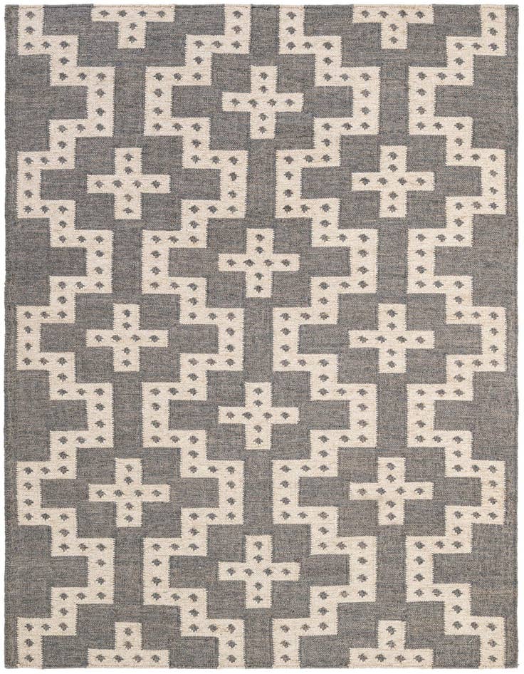Detail image of 5' 1 x 8' Hand Woven Kilim Wool Rug