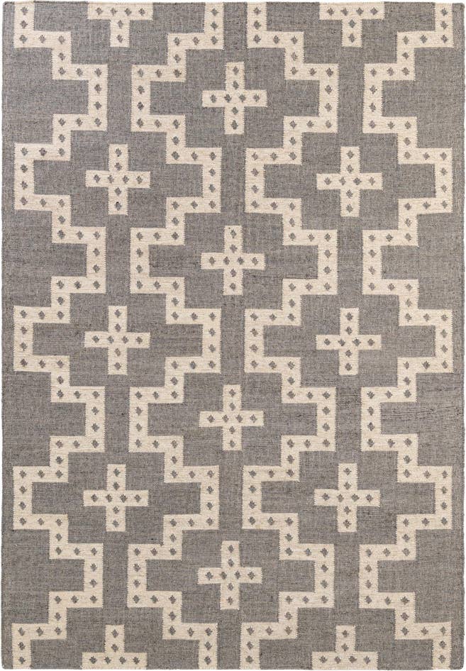 Detail image of 6' 1 x 9' Hand Woven Kilim Wool Rug