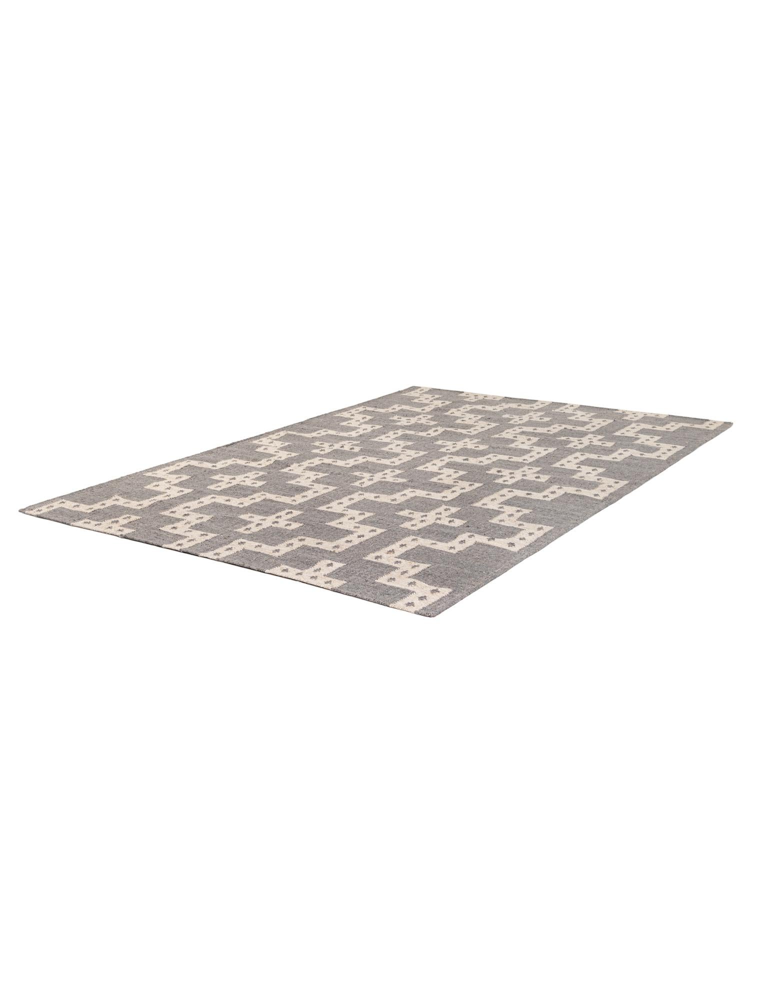 6' 1 x 9' Hand Woven Kilim Wool Rug