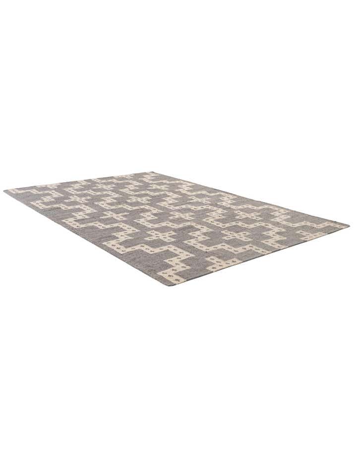 6' 1 x 9' Hand Woven Kilim Wool Rug