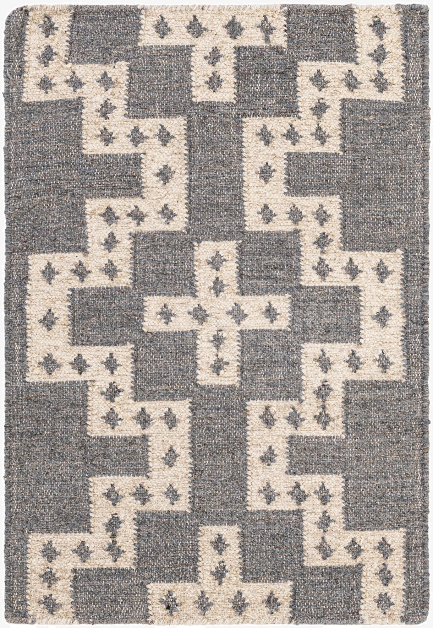 2' x 3' 1  Hand Woven Kilim Wool Rug