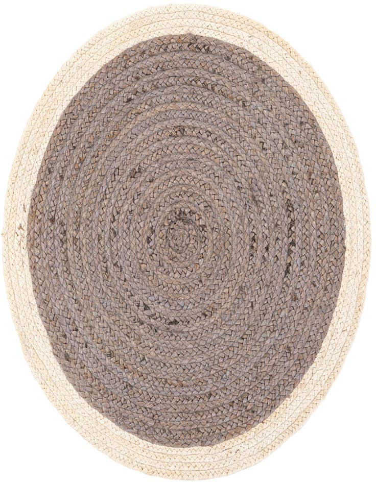 Detail image of 3' 1 x 3' 1 Handmade Braided Jute Round Rug