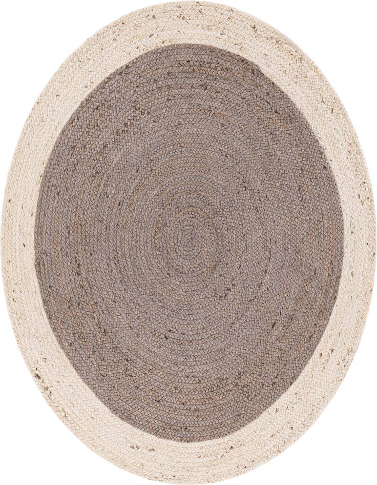 Detail image of 5' 1 x 5' 1 Handmade Braided Jute Round Rug