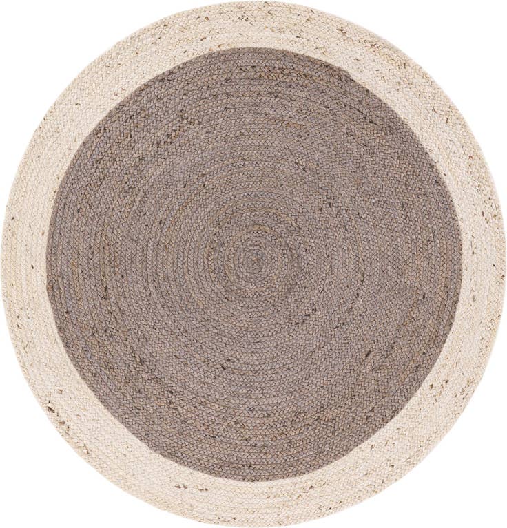 Detail image of 5' 1 x 5' 1 Handmade Braided Jute Round Rug