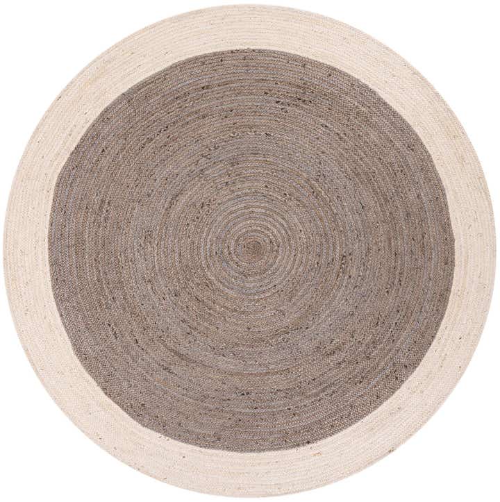 7' 10 x 7' 10 Handmade Braided Jute Round Rug