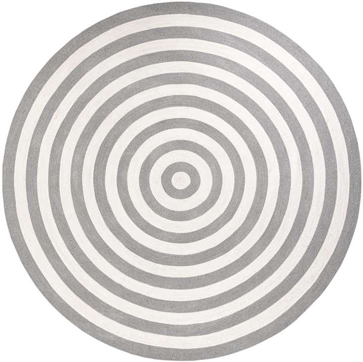 10' x 10' Easy-Clean Eco Verse Washable Indoor / Outdoor Round Rug