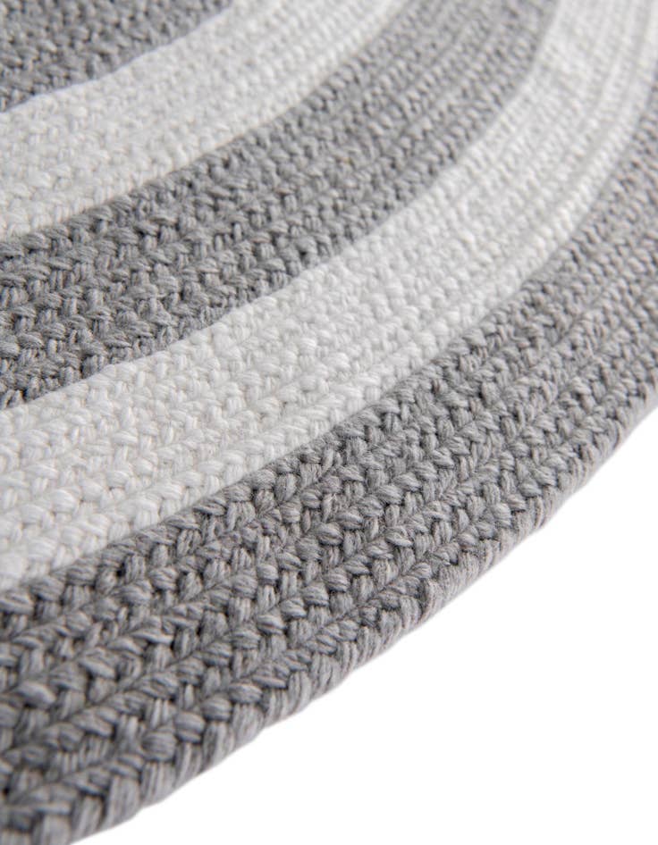 Detail image of 3' 3 x 3' 3  Hand Woven Eco Verse   Washable Indoor / Outdoor Round Rug