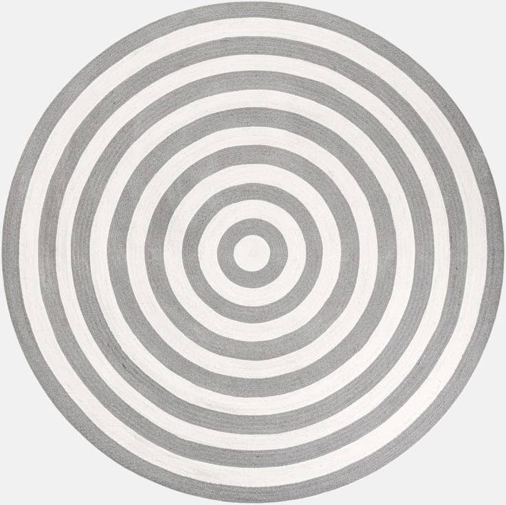 Detail image of 7' 10 x 7' 10 Easy-Clean Eco Verse Washable Indoor / Outdoor Round Rug