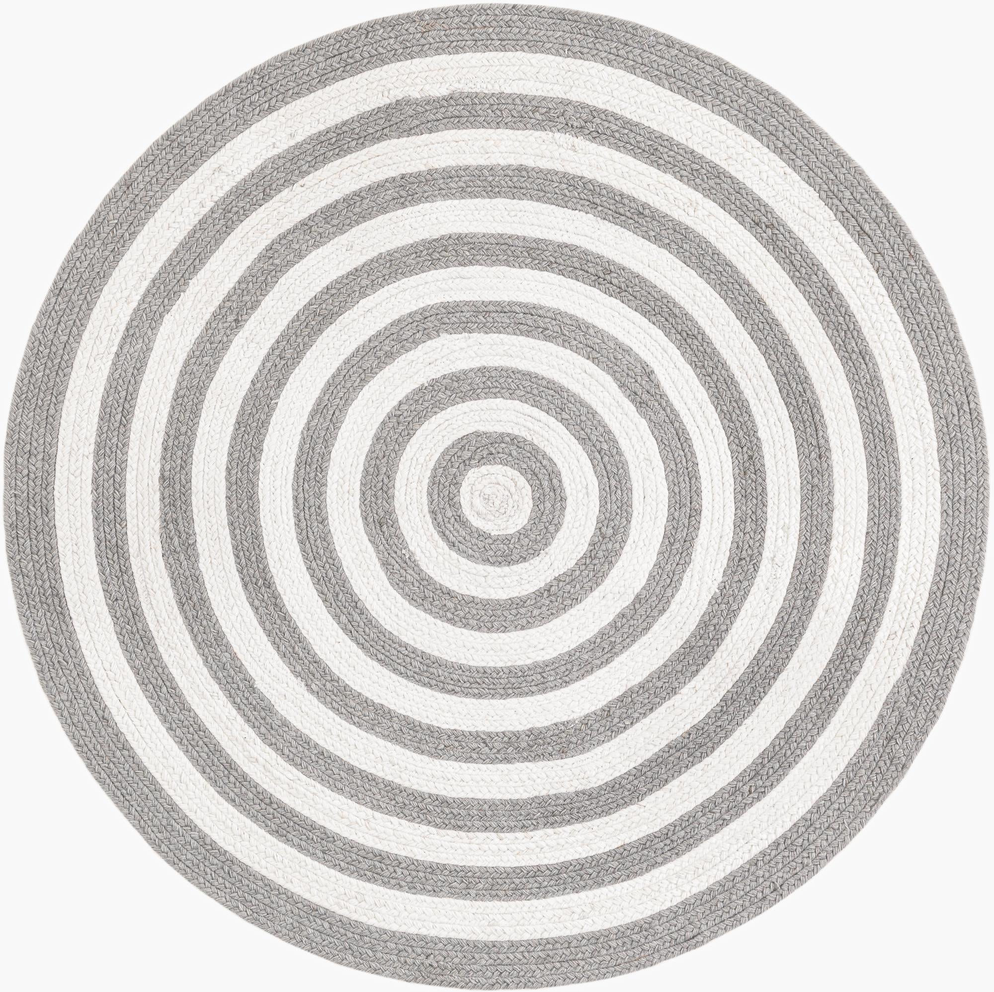 3' 3 x 3' 3  Hand Woven Eco Verse   Washable Indoor / Outdoor Round Rug