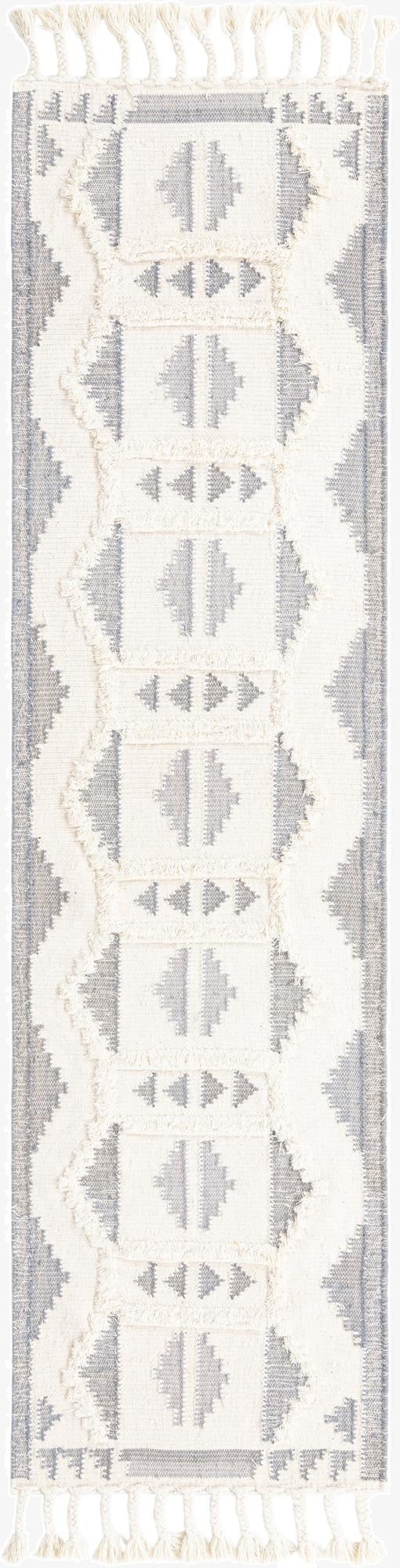 2' 7 x 10'  Hand Woven Arizona Wool Runner Rug