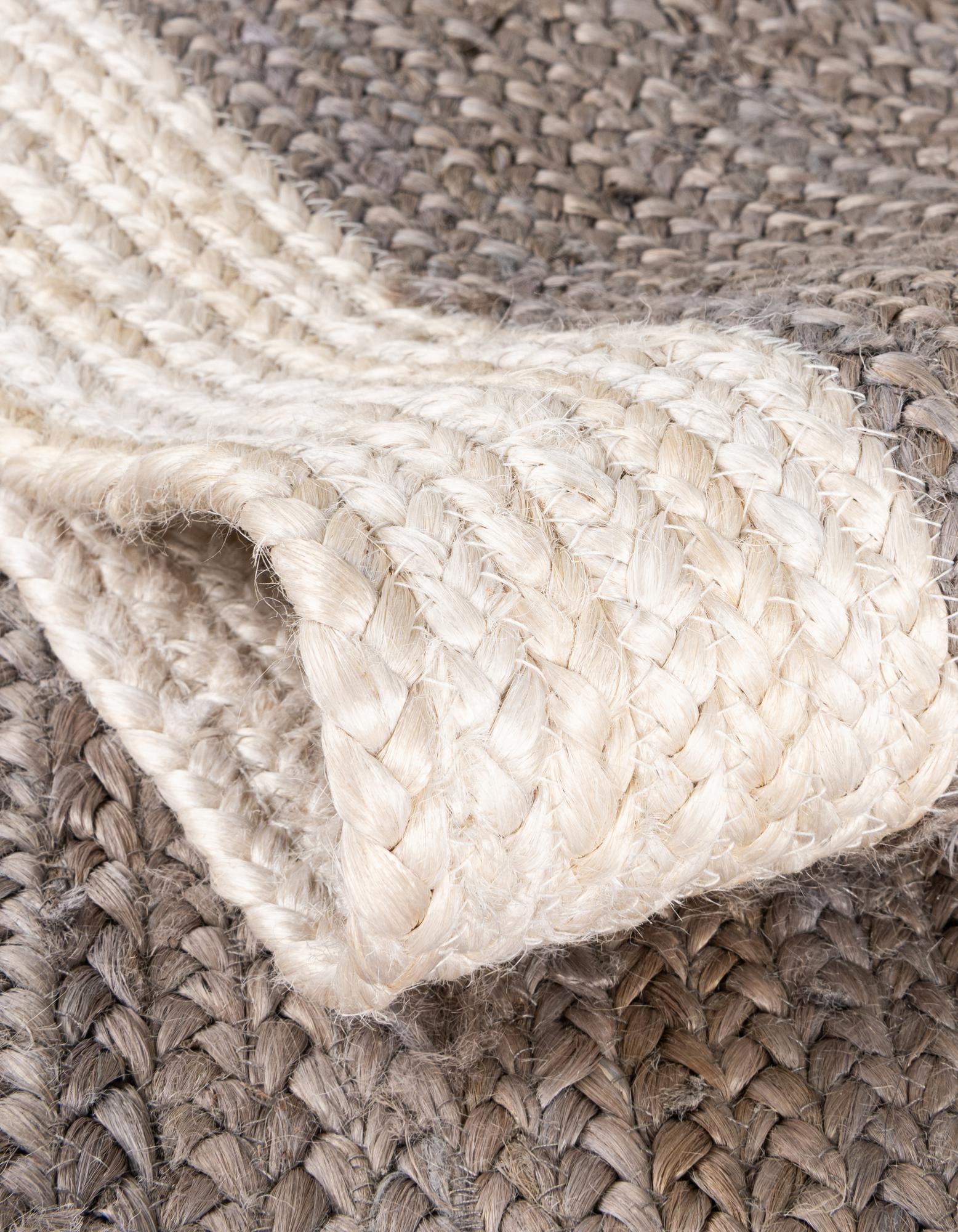 2' x 5' 1 Handmade Braided Jute Runner Rug