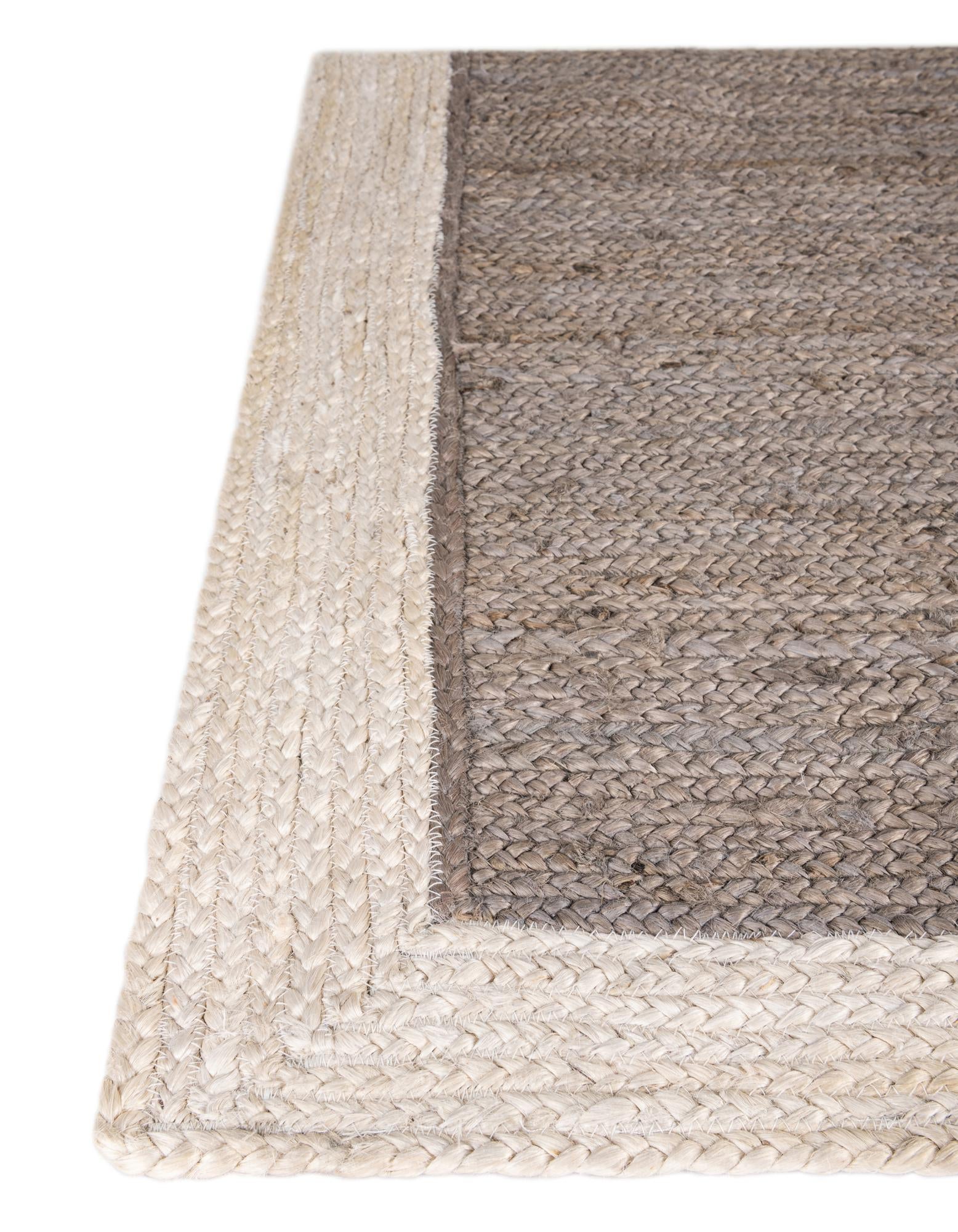 2' x 5' 1 Handmade Braided Jute Runner Rug