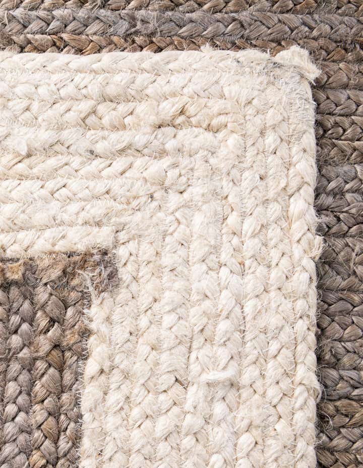 2' x 8' Handmade Braided Jute Runner Rug