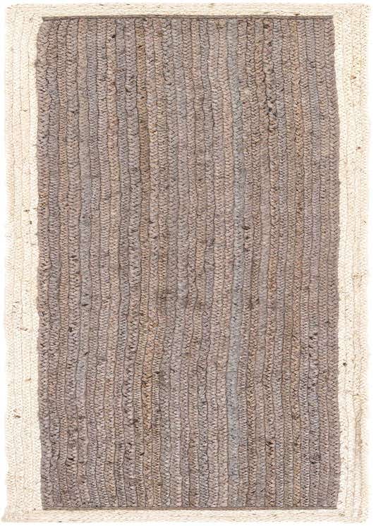 2' x 8' Handmade Braided Jute Runner Rug