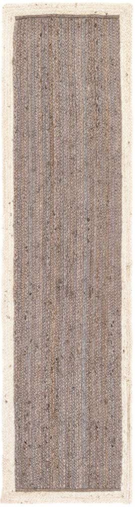 2' x 8' Handmade Braided Jute Runner Rug