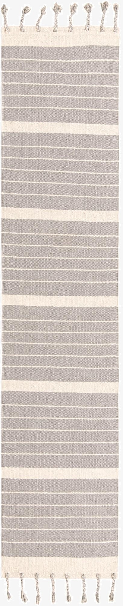 2' 7 x 12'  Hand Woven Chindi Cotton Runner Rug