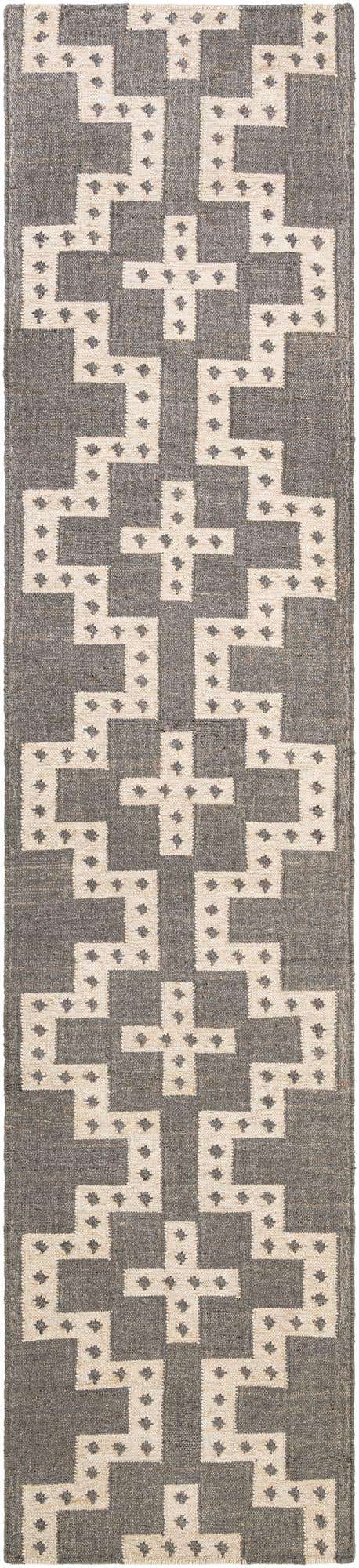 2' 7 x 12' Hand Woven Kilim Wool Runner Rug